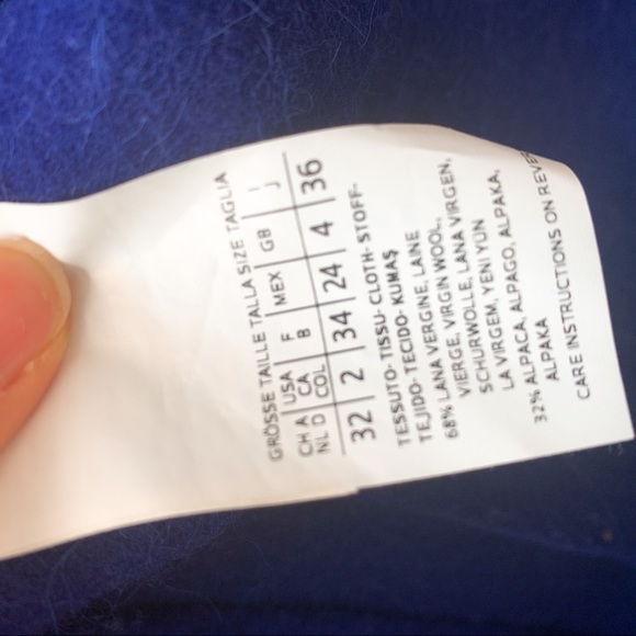 Max Mara Alcamo Coat-blue - Picture 6 of 14